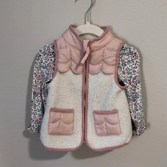 Toddler Three-Piece Set by Cynthia Rowley - pink and blue floral, size 12 months - Picture 9 of 9
